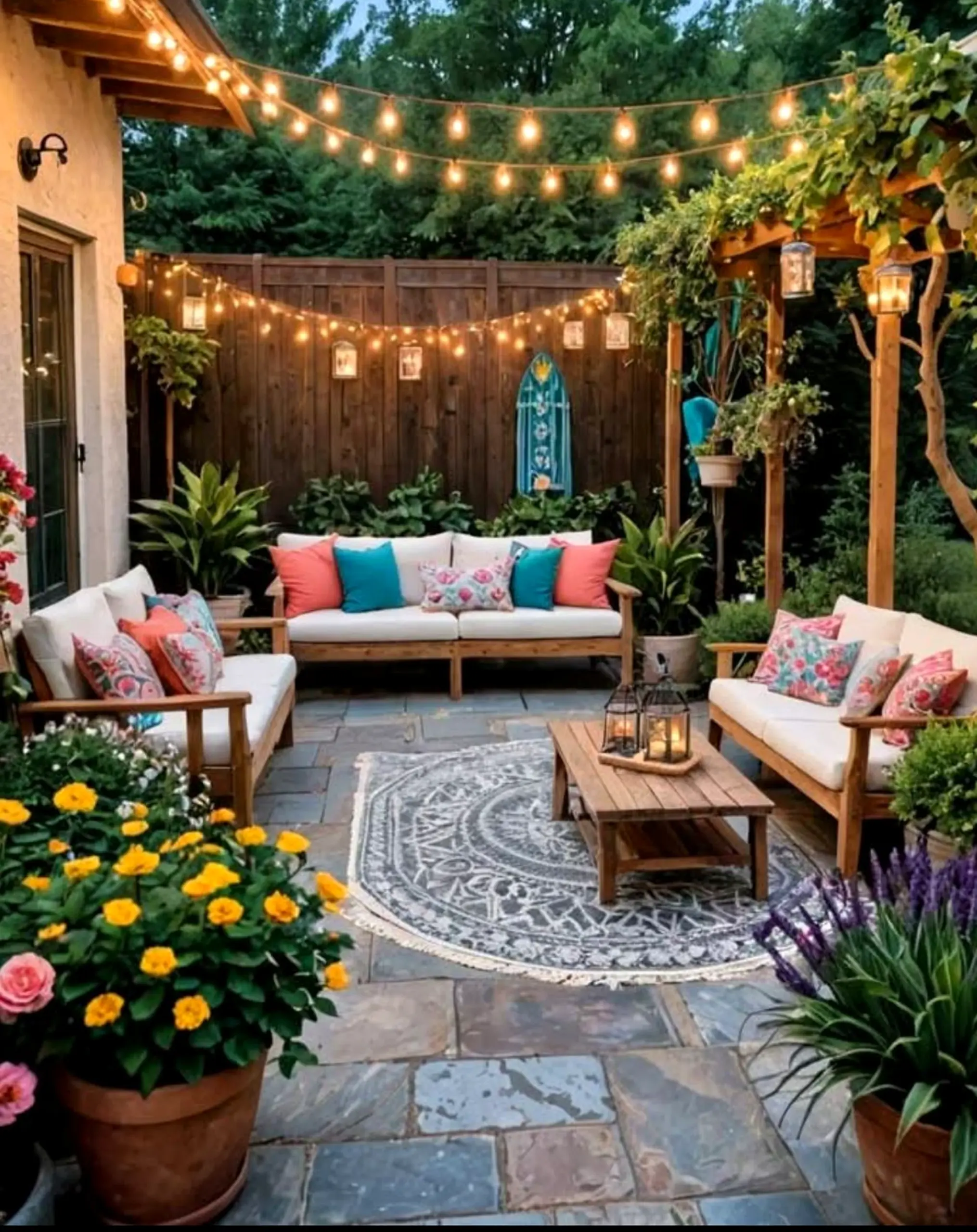 Bright woven chair brings a useful note of character, making the entry feel easy to enjoy.