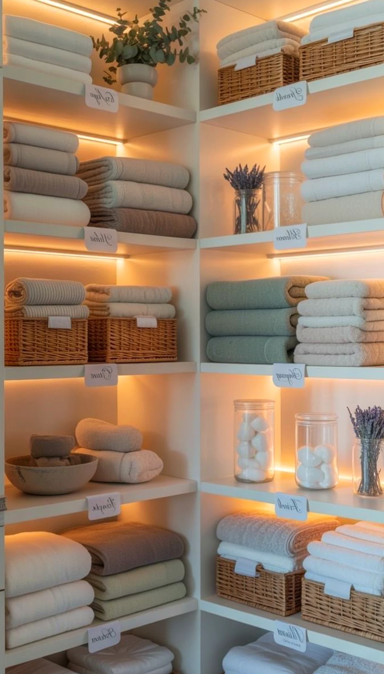 Crisp cabinet wall frames the corner with focus, making the scene feel warm without clutter.
