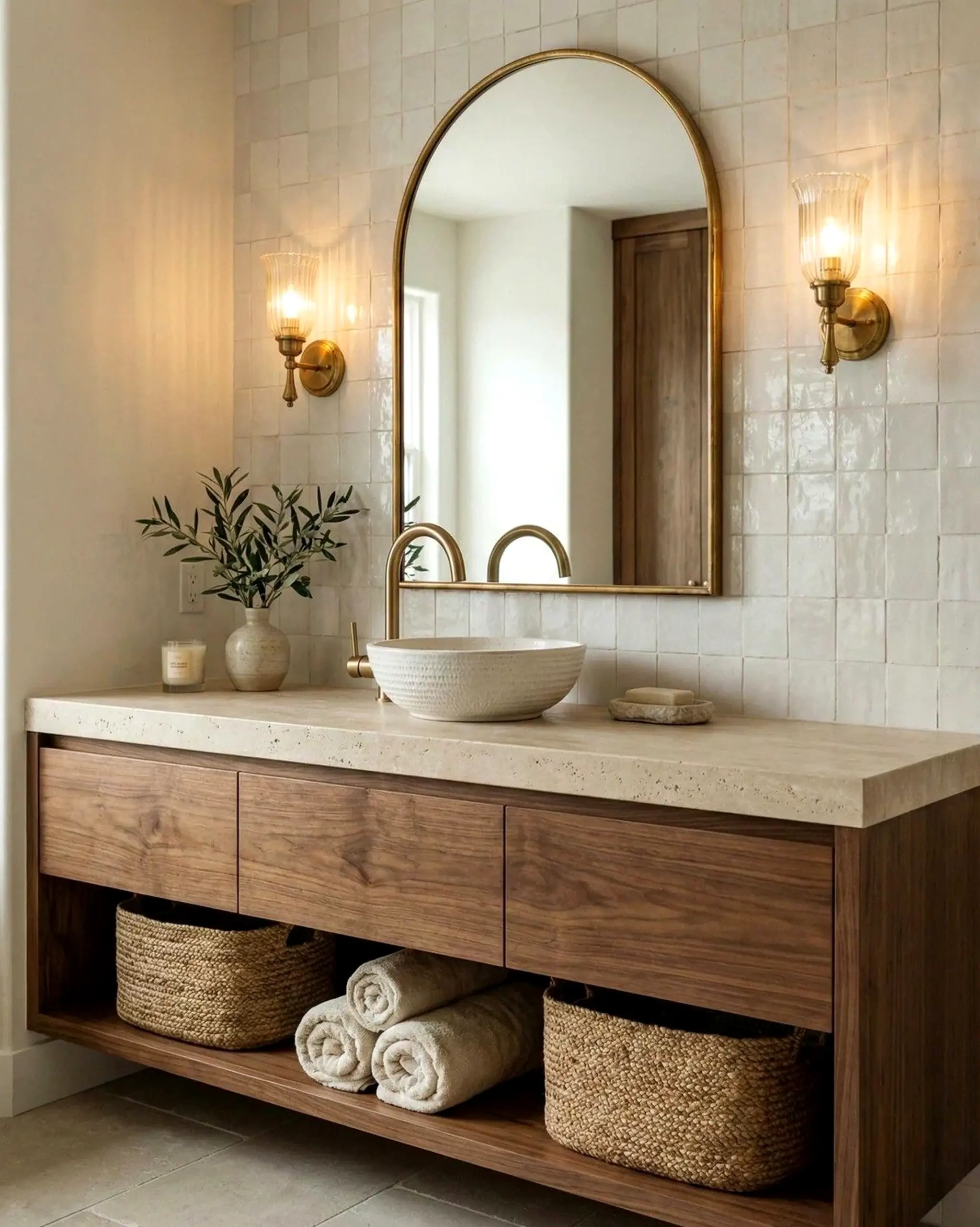Sunny poolside setting supports the outdoor space through detail, leaving the space feeling soft at the edges.