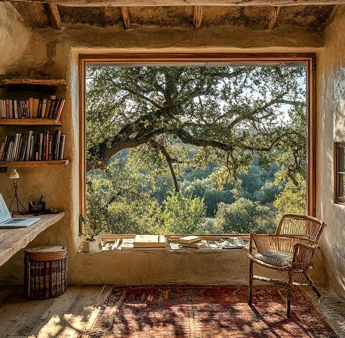 Refined courtyard view introduces ease into the corner, keeping the atmosphere open and lived-in.