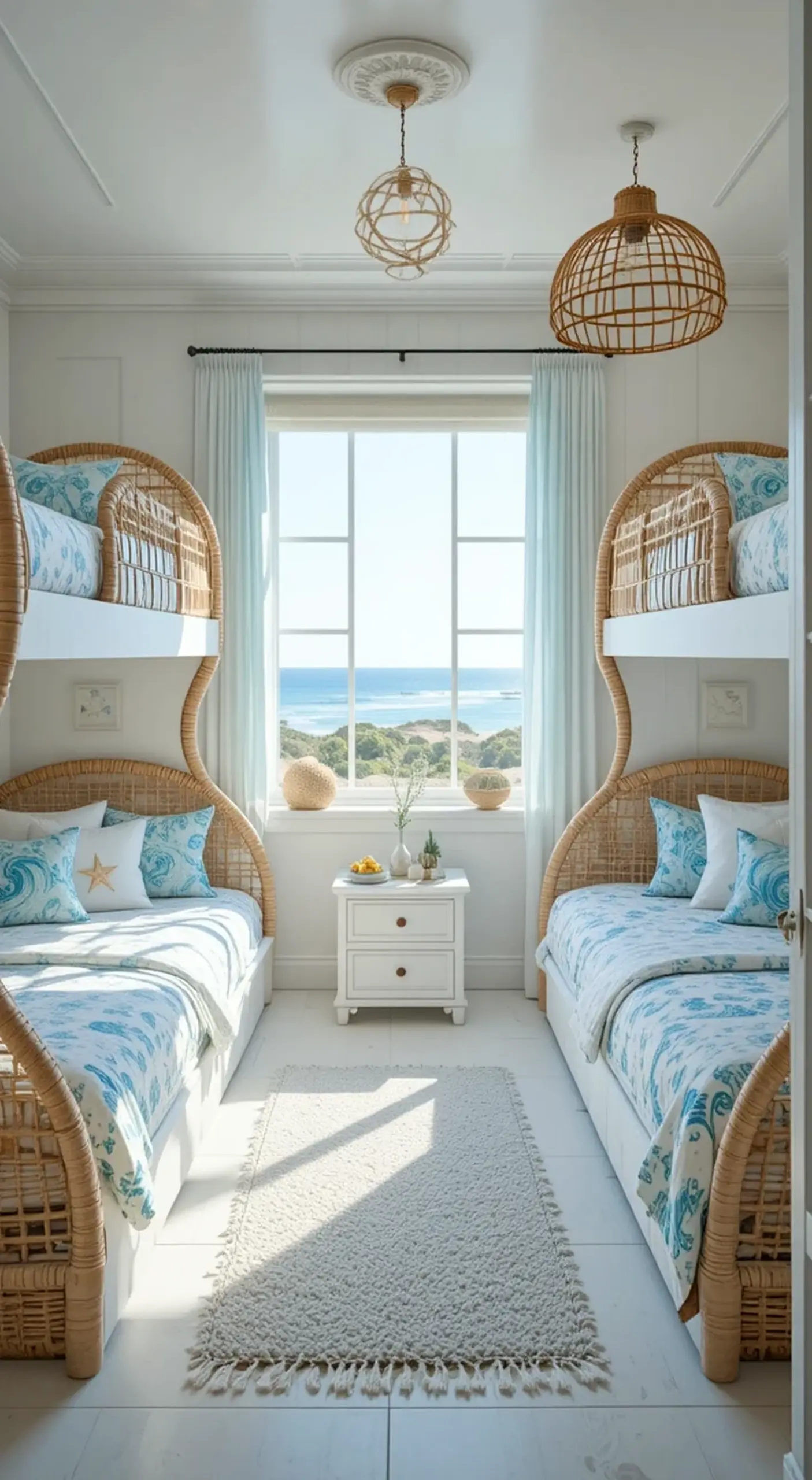 Textured bedside layer anchors the setting with character, giving the view a mood that feels settled and welcoming.