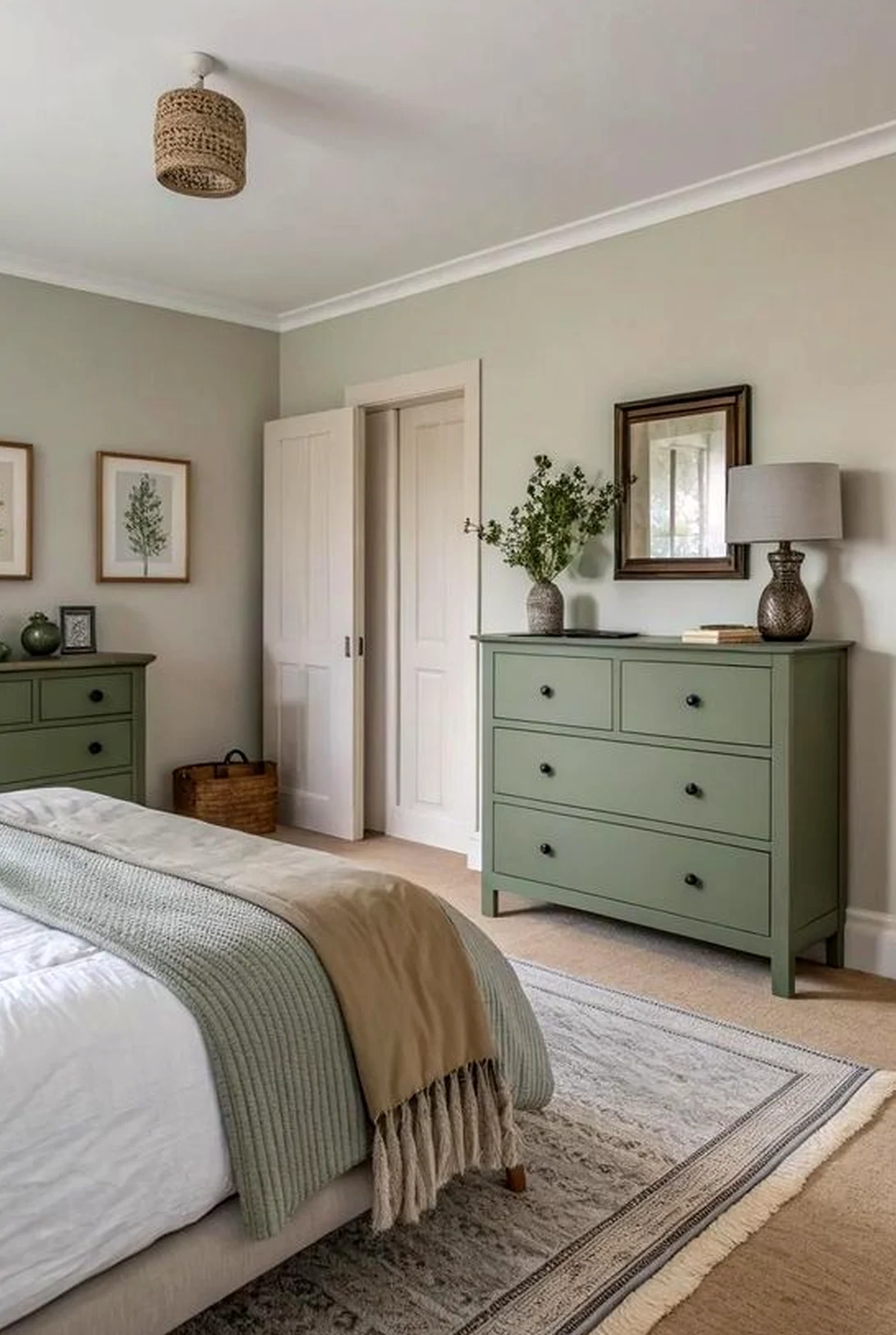Warm floral bed brings a useful note of charm, making the composition feel soft at the edges.