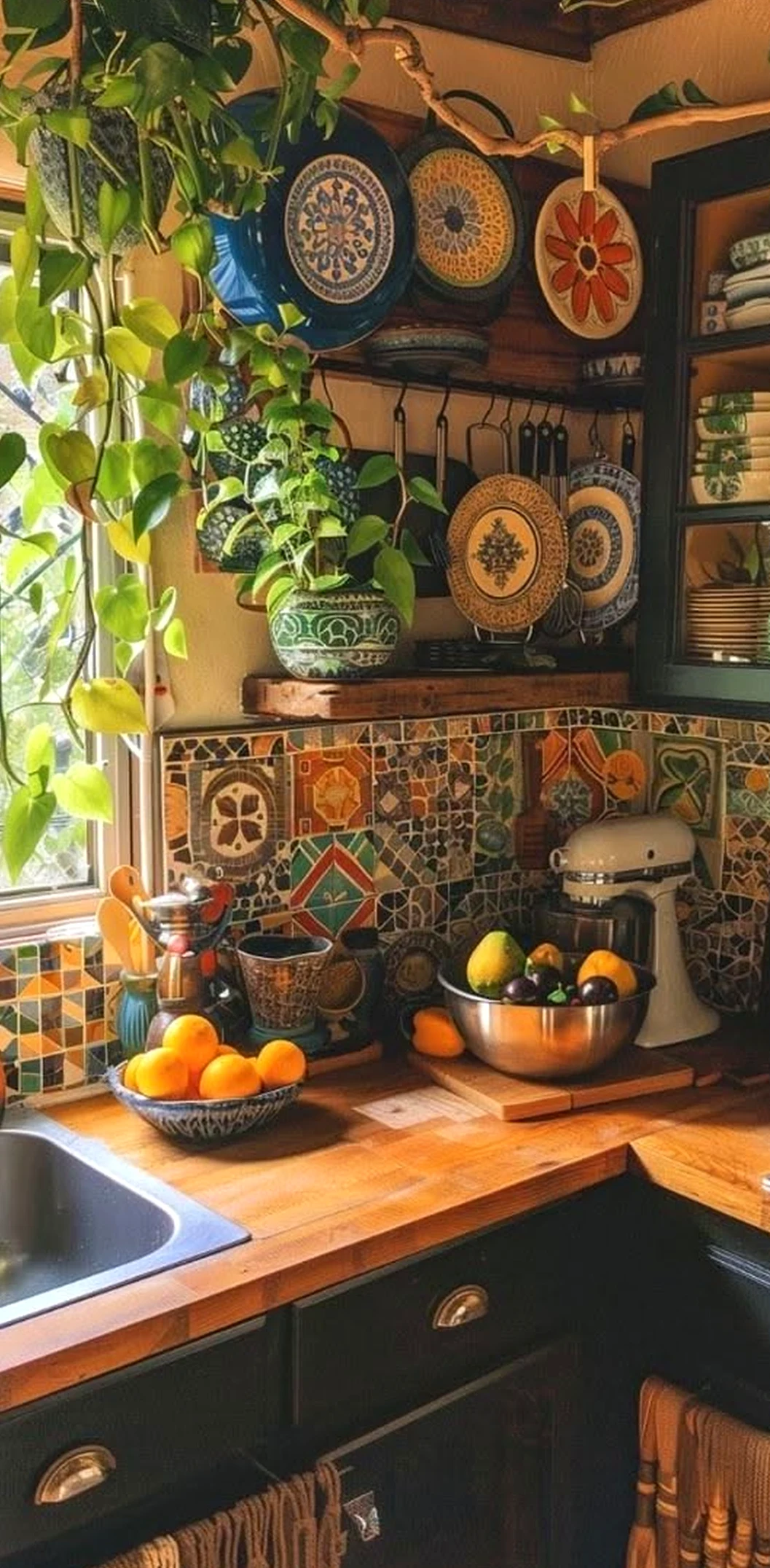 Graceful plant shelf adds clarity across the garden edge, giving the decor a finish that feels clear and inviting.