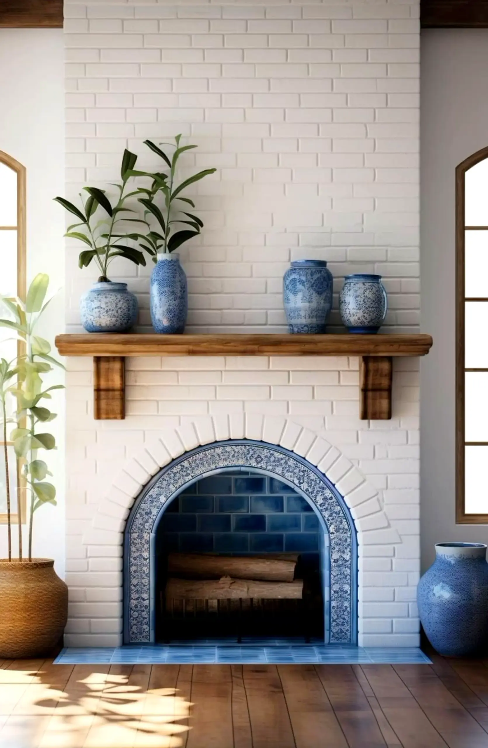 Open kitchen nook supports the design through shape, leaving the space feeling fresh and intentional.