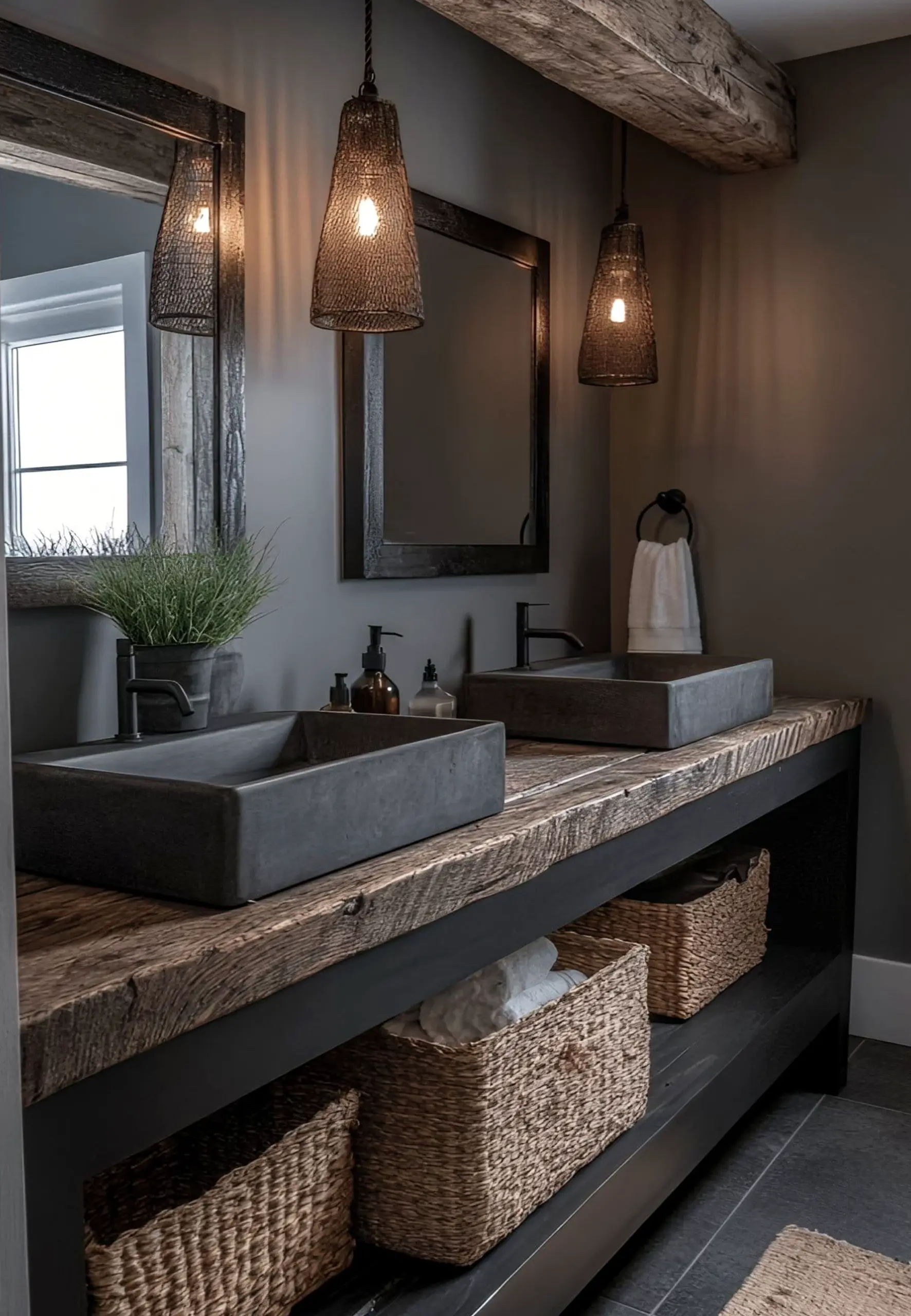 Simple breakfast table anchors the setting with rhythm, giving the view a mood that feels simple yet expressive.