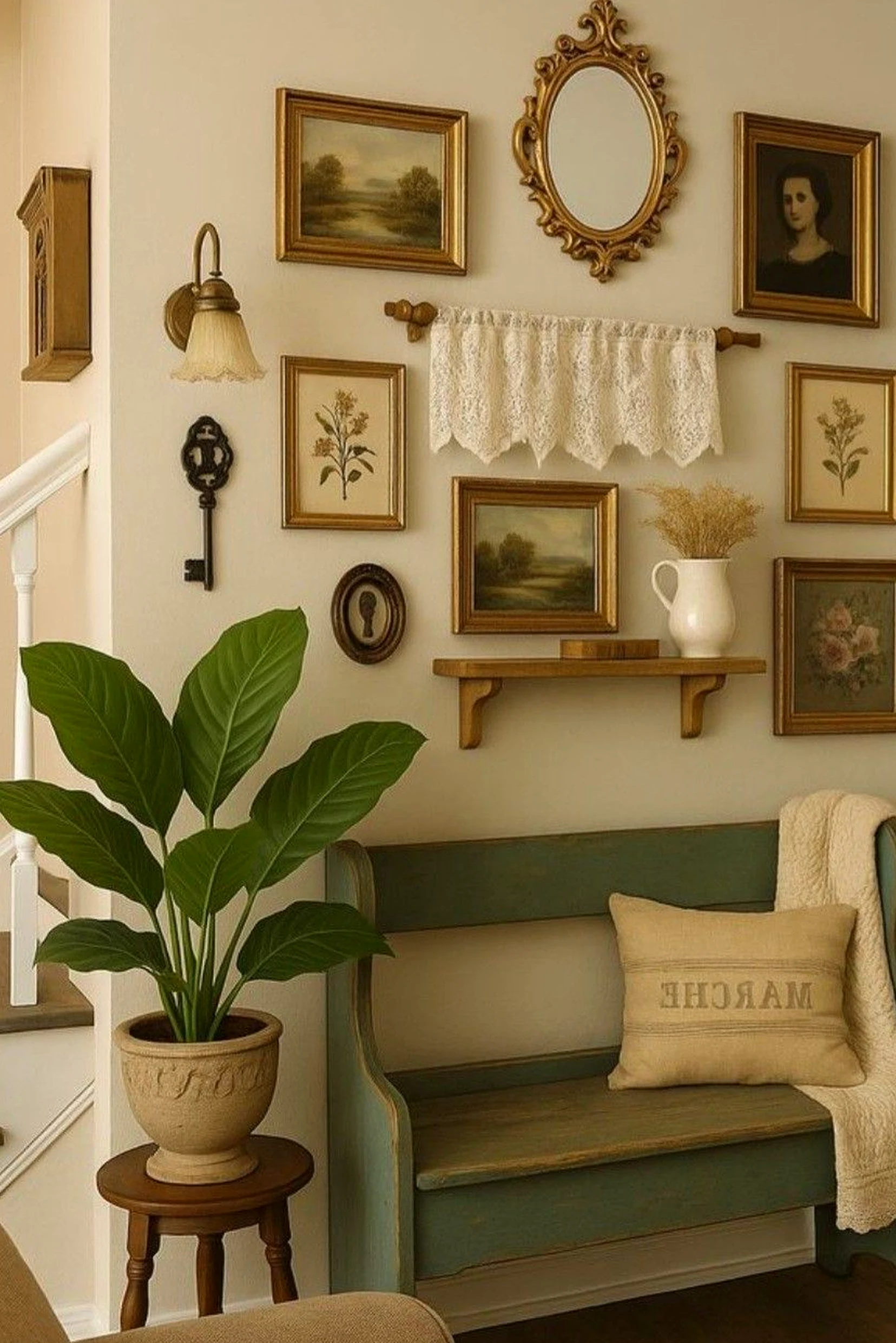 Simple linen bedding brings warmth to the outdoor space, creating a mood that feels bright but not busy.