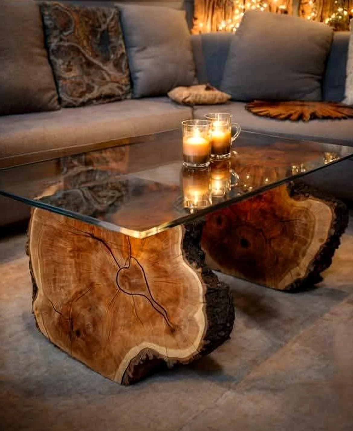 Elegant breakfast table draws attention to shape while the view stays simple yet expressive.