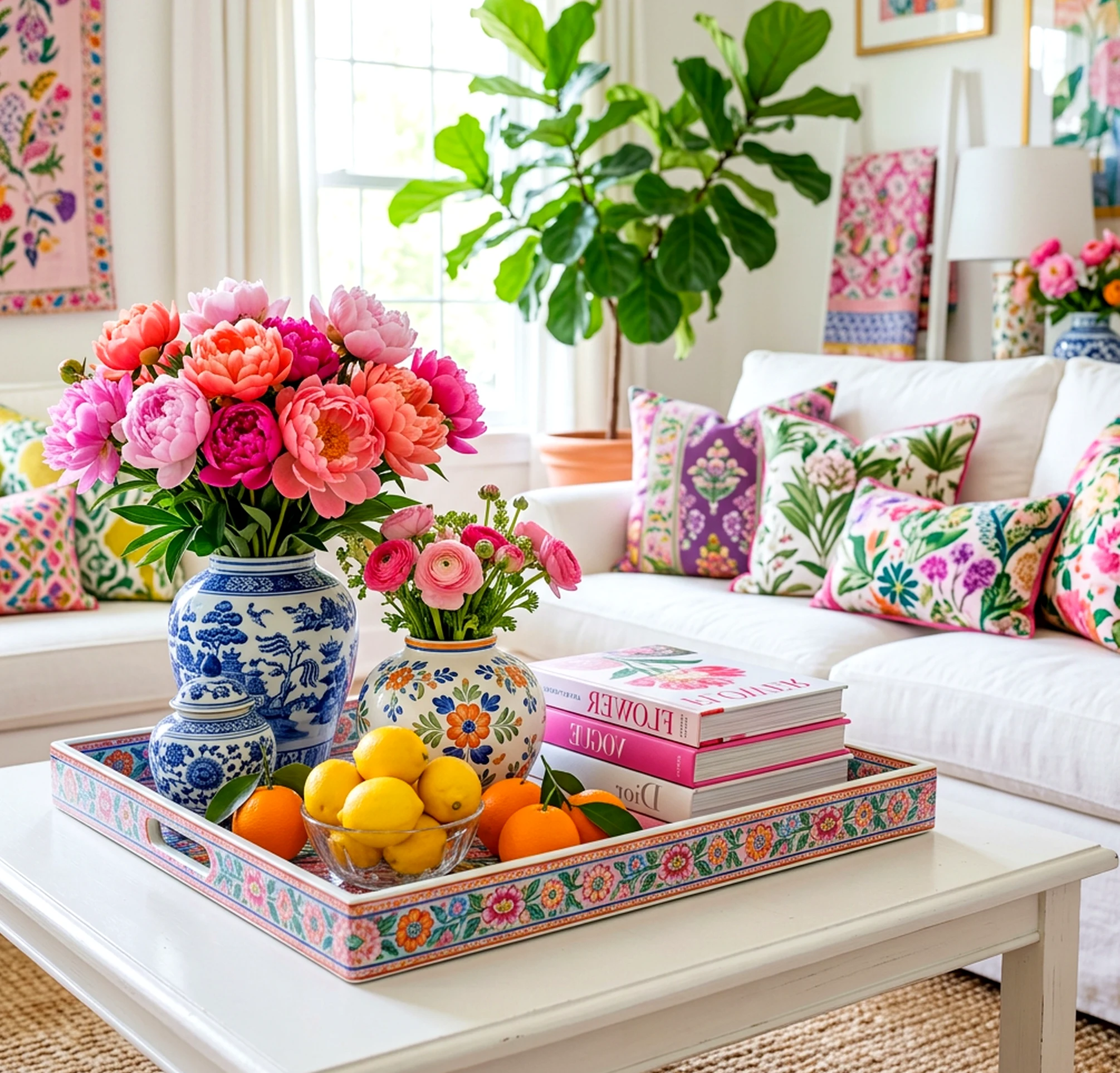 Colorful reading corner adds shape across the backdrop, giving the decor a finish that feels comfortable in daily use.