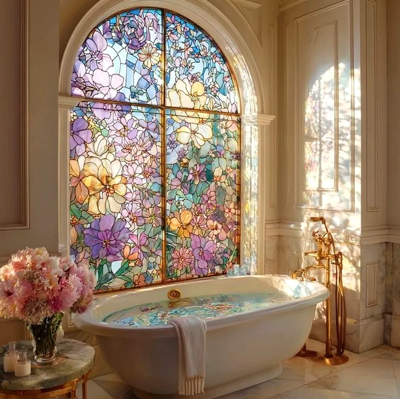 Colorful sunlit room brings charm to the garden edge, creating a mood that feels easy to enjoy.