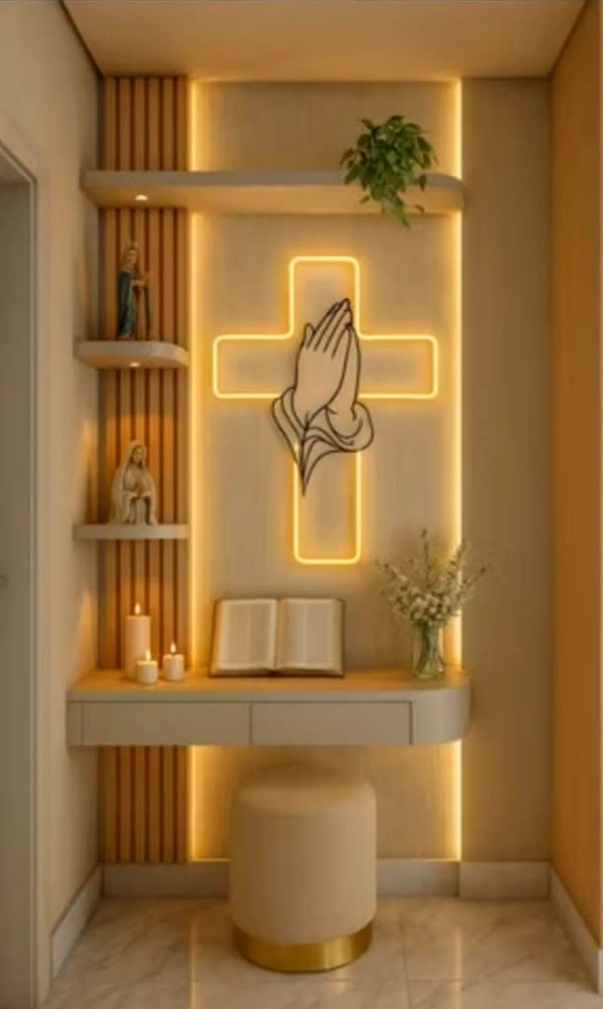 Simple dining setup brings a useful note of contrast, making the corner feel settled and welcoming.