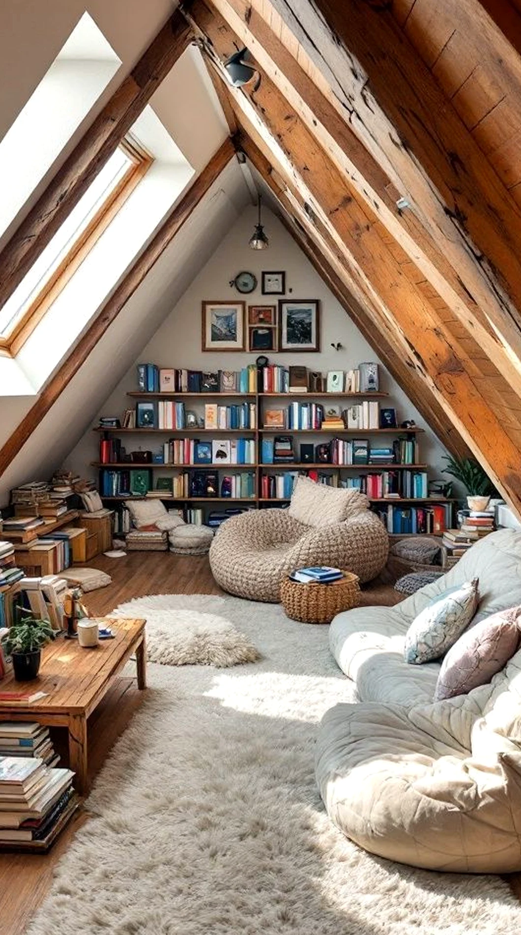 Refined sunlit room introduces shape into the view, keeping the atmosphere soft at the edges.