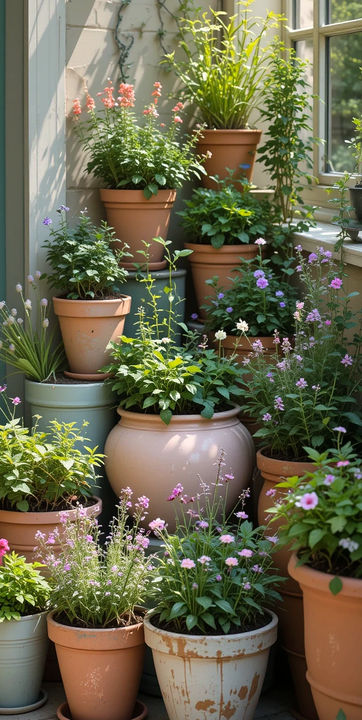 Soft garden seating brings order to the table, creating a mood that feels warm without clutter.