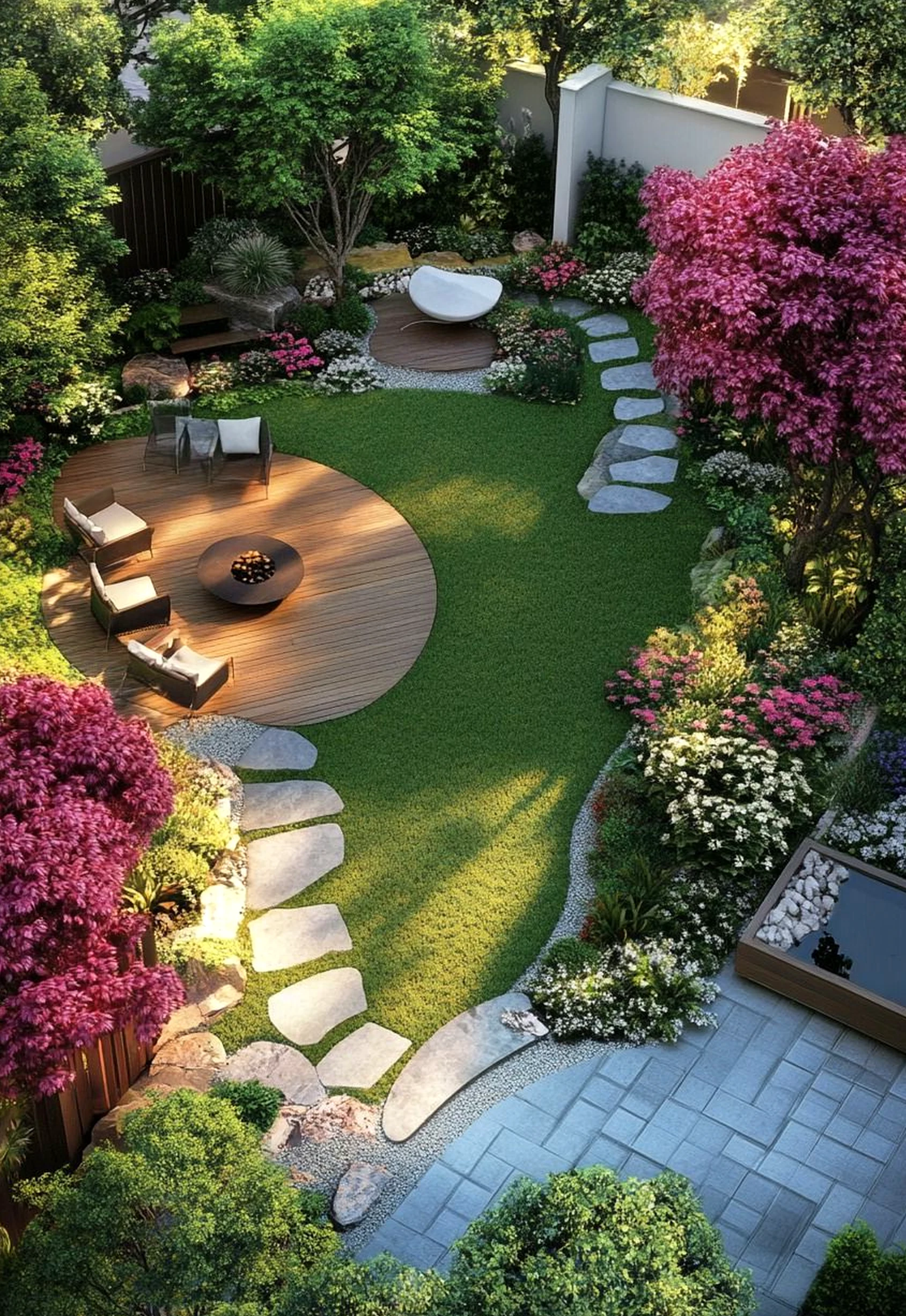 Graceful garden seating adds contrast across the wall, giving the decor a finish that feels personal and relaxed.
