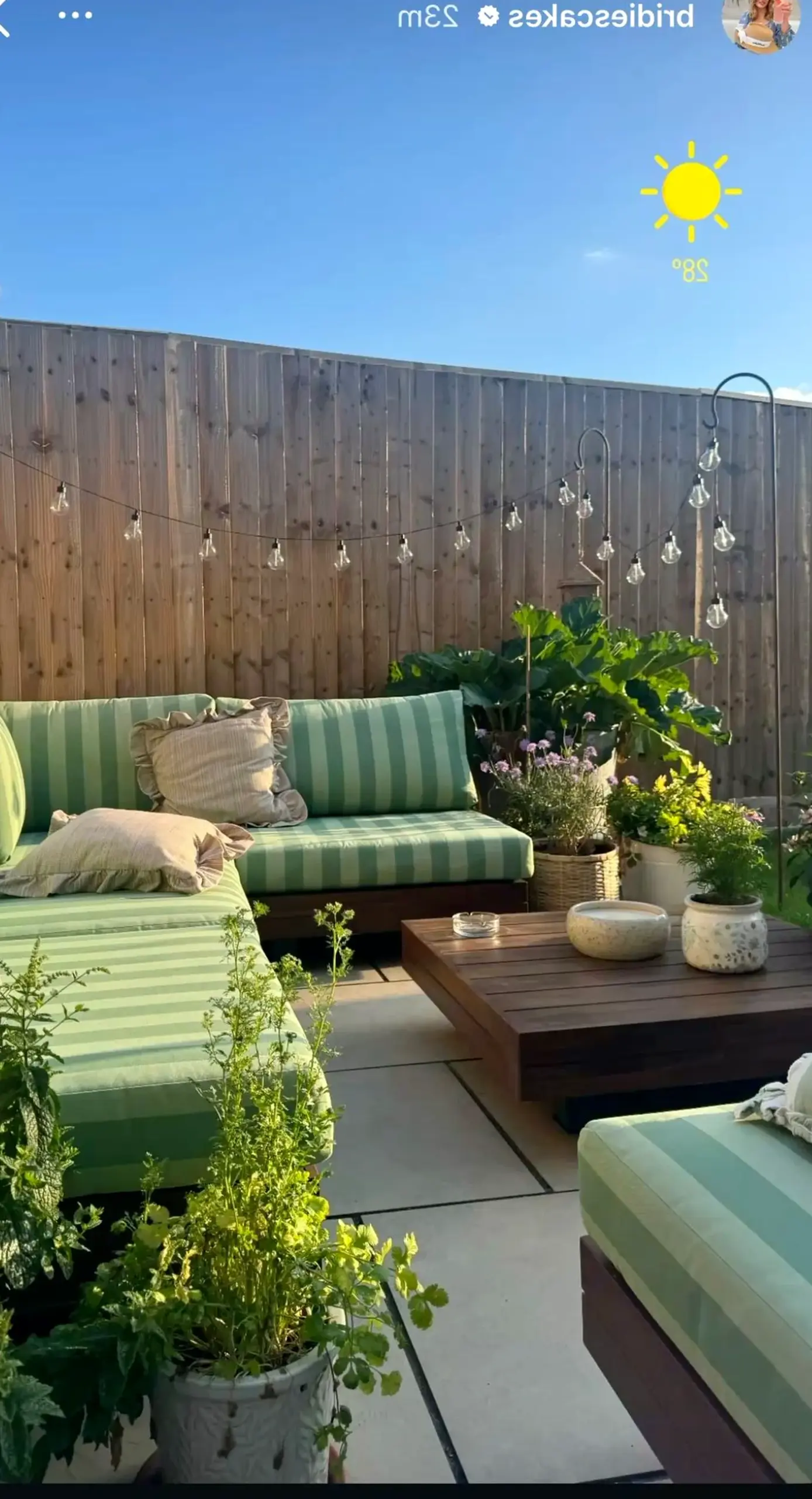 Airy balcony scene adds a clear layer of charm, helping the design feel quietly finished.